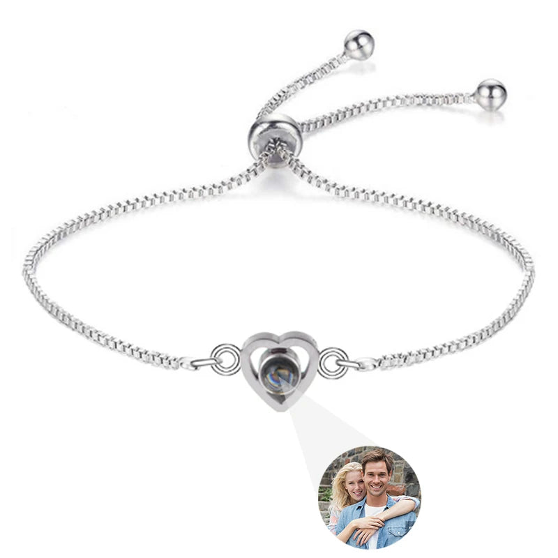 Custom Photo Bracelet Personalized Projection with Picture Inside 100 Languages I Love You Stainless - Visuel 21 | SAMAG