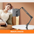 Tablet Holder for Bed with 90cm Metal Arm 360° Rotating Bed Tablet Mount Stand For iPad Stand 4.5~11 Inch Phone Tablet Bracket