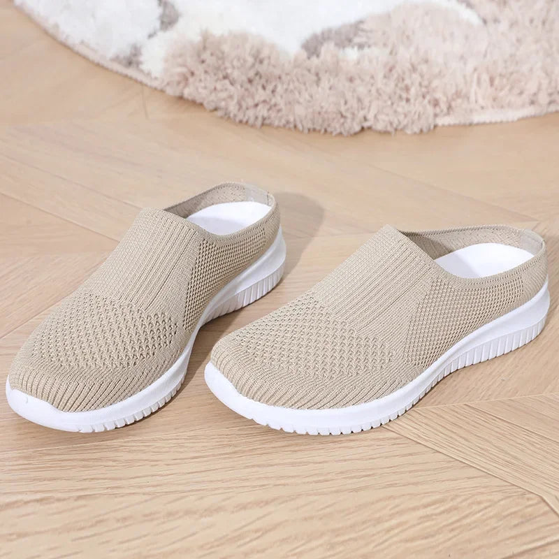 Women's Summer Shoes Plus Size Casual Single Ladies Shoes Soft Sole Cover Half Slippers Sale Shoes with Free Shipping
