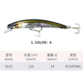 110MM 14G Minnow Fishing Lures 3D Crystal Floating - View 12 | SAMAG