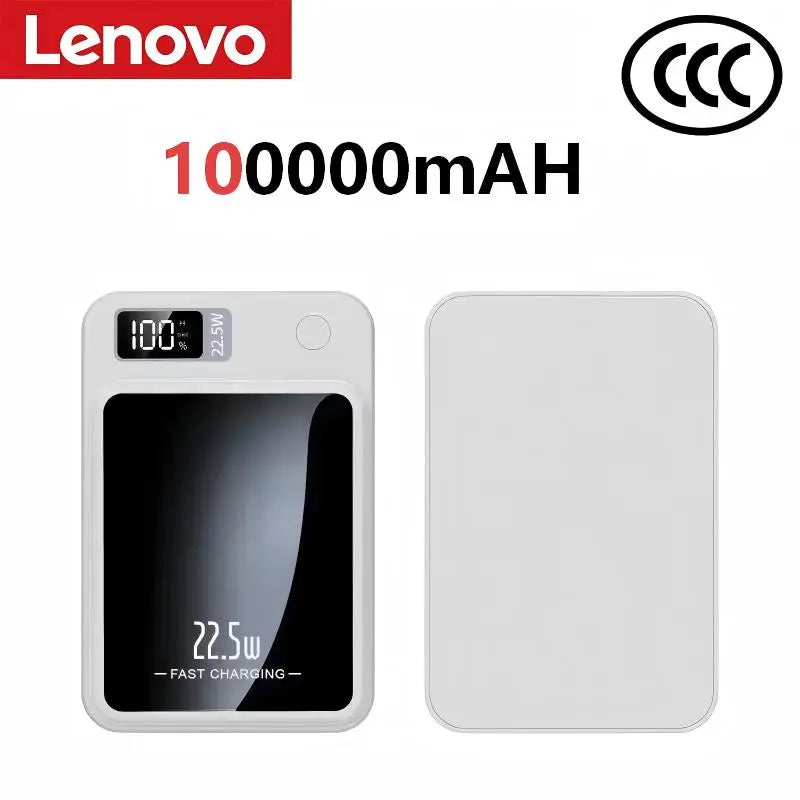 Lenovo Wireless Magnetic Power Bank 500000mAh 22.5w Super Fast Charging Portable External Battery Powerbank For iphone Huawei
