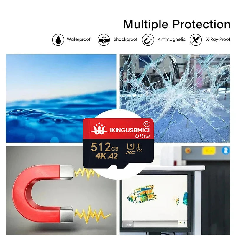 High Speed V30 U3 Memory Card 32GB 64GB 256GB Flash UHS-3 Micro Mini SD Card For 4K HD Camera/TV/Nintendo Switch/Gopro UAV