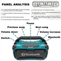 Makita Cordless Bluetooth Speaker Portable Surround Dual Channel Subwoofer Loudspeaker 18V Battery(No - View 4 | SAMAG