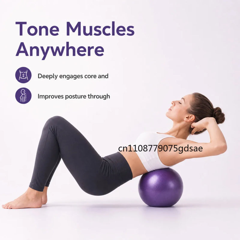 25cm Mini Yoga Ball Fitness Pilates Reduce Fat Ball Thick Explosion-proof PVC Non Slip Gym Home Training Workout Exercise Ball