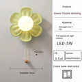 Modern Green Petals Wall Lamps Hallway AisleBalcony Porch Stair Ceiling Light wall Sconce Bedroom Study Decor Wall Lamps