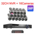 Techage 36CH 5MP 8MP POE PTZ Camera System Smart Ai Human Detected Two-way Audio Color Night 4K H.26S Security Surveillance Kit