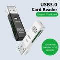 2 in 1 SD TF Card Memory Card Reader USB 3.0 /USB 2.0 Card Reader High Speed Smart Card reader Adapter For PC Laptop Accessories