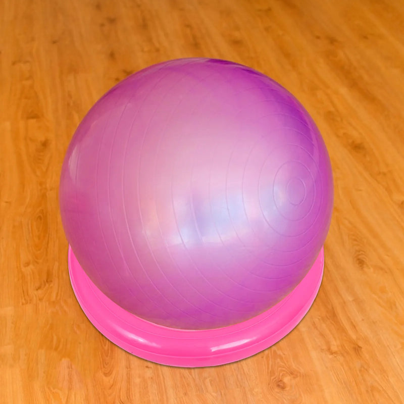 Yoga Ball Base Ring Anti-Burst PVC Design Stable Fixation Stand for Home Gym Office Exercise Ball Holder Floor Stability