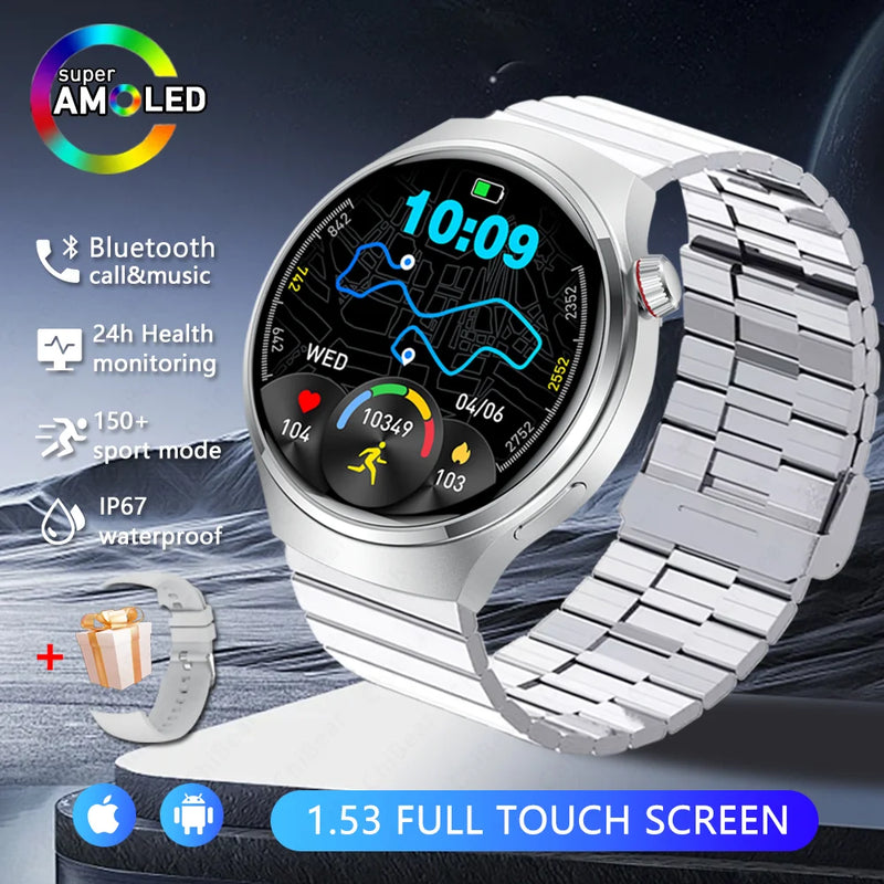 2026 New Watch 5 Pro Upgrade GPS NFC Men's Smartwatch 360*360 AMOLED HD Bluetooth Call Waterproof Smart Watch For Android iOS