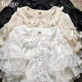 Japanese Lolita Style Lace Ruffles Blouses Summer Women - View 8 | SAMAG