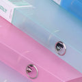 Clear Plastic Files A4 Binder 2-Rings Folder For Documents A4 Paper File Organizer 2-Ring Binder A4 Filing Cabinet