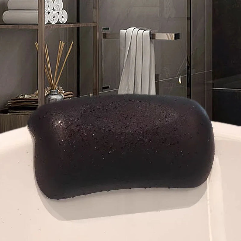 Waterproof Non-Slip Spa Bath Pillow for Hot Tub – Memory Foam Padded Head & Back Cushion with Suction Cups, Comfortable Bathtub