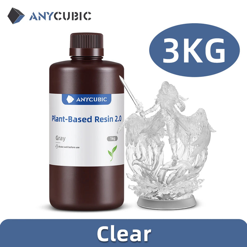 ANYCUBIC Standard Water wash resin/Tough Plant UV Resin For LCD 3D Printer 405nm Liquid Photopolymer Sensitive Resin 3D Printing