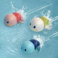 3 Pack Bath Toys Cute Swimming Turtle Bath Toys Animal Floating Wind Up Bathtub Preschool Toddler New Born Infant Water Pool Toy