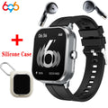 BT Call Blue Tooth Headphones Watches 2.01" Headset 2 in 1 Smart Watch Heart Rate Sport Fitness Bracelet TWS Earphone Smartwatch
