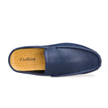 Summer Men's Shoes Casual Mens Breathable Loafers Leather Half Slipper for Men Slip on Lazy Driving Shoe