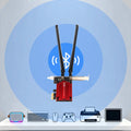 PCI - E WiFi 6E Triple Band 5374Mbps Bluetooth 5.3 Adapter RTL8852CE Gigabit Wireless Network Card for - Visuel 5 | SAMAG