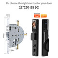 2026 Tuya Wifi Palm Face Recognition Smart Lock Video Monitoring Intercom Smart Door Lock Compatible with Israeli Mortise