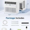 12000 BTU U-Shaped Window AC, Full View, 20% Airflow, Ultra Quiet & Upgraded Panel, Custom