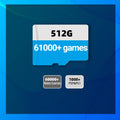 Game Card For R36 PRO Plug&Play Pre-install Retro Games SD Portable Console Gaming Memory TF 512G 256G 128G