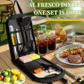 All New 10-Piece Portable Camping Cookware Set - Non-Stick Utensils with Storage Bag for Camping BBQ & Picnic