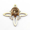 Aesthetic Celtic Knot Brooch Pin for Women Men Stainless Steel Lucky Witch Protection Badge Pins Jewelry nudo de bruja BS02
