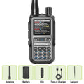 BAOFENG UV-5R Mini Walkie Talkie Bluetooth Programming Frequency Dual PTT Type-C Charging AM FM Long Range Two Way Radio
