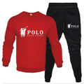 Men's autumn and winter sets of round - neck sweatshirts and jogging pants, and fashion, outdoor fitness and - View 6 | SAMAG