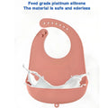 Baby Bib Adjustable Waterproof Bibs Babies Soft Edible Silicone Newborn Saliva Dripping Towel Drooling Children Scarf BPA Free