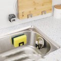 Stainless Steel Sink Tray Drainer Rack Kitchen Sponge Holders Self Adhesive Hook Storage Wire Rag Organizer - View 2 | SAMAG