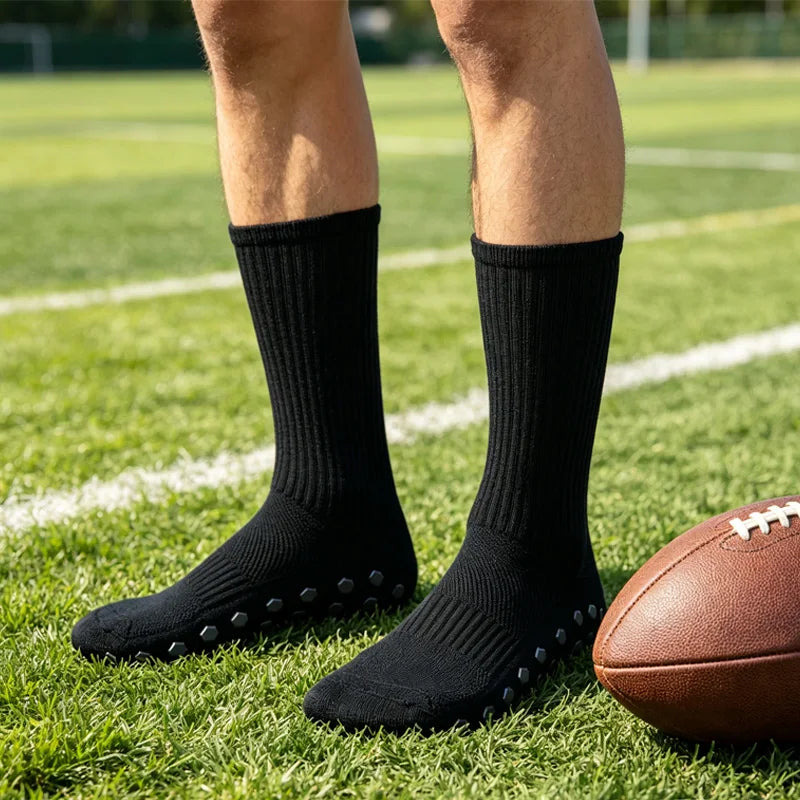 New solid color men's women's sports breathable socks mid | SAMAG