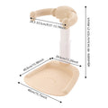 Baby Bath Shower Stand Floor Standing Adjustable Shower Tower for Toddler Standing Up Themselves, Grey/Pink/Khaki Ergonomic Standing Bath Support for 6-36 Months Baby