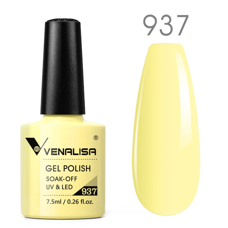 VENALISA Non Cleansing Topcoat Nail Art 7.5ml Soak off Base Coat Foundation No Wipe Top Coat Nail Gel Funny Bunny Gel Varnish