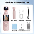 HJD-05 4K Action Camera 330° Face Tracking Gimbal Stabilizer 75MP Pixels WiFi Function Pocket Gimbal Camera for Vlog