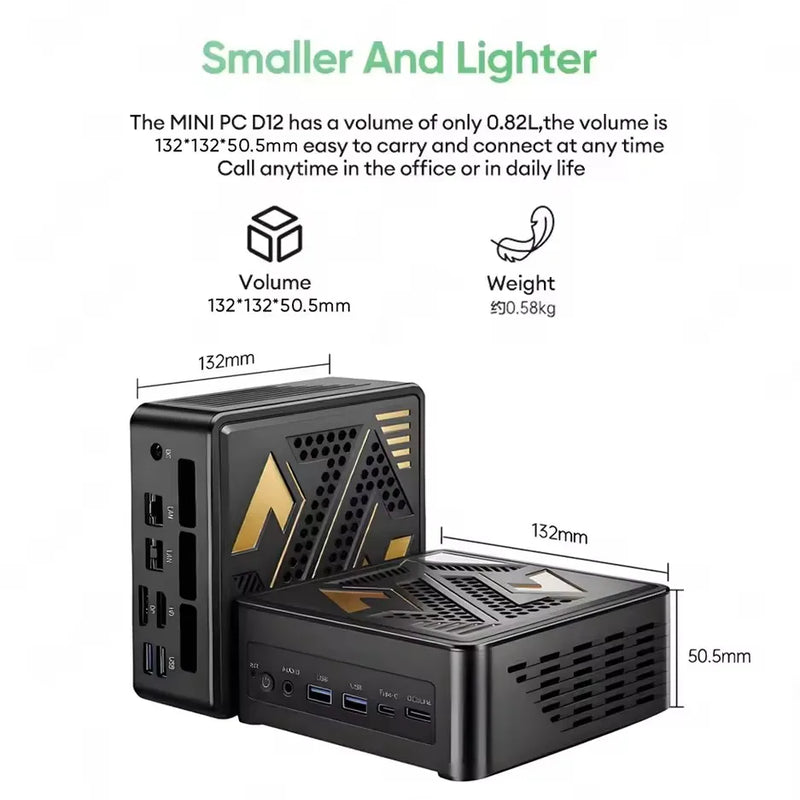 Topton OcuLink Mini PC Gamer AMD Ryzen AI 9 HX 470 370 7 PRO 360 USB4 2x2.5G LAN 2xM.2 PCIe Metal NUC Computer Windows 11 WiFi6E