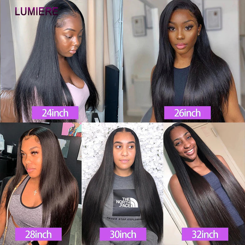 18A Bone Straight Human Hair Bundles Soft Real Raw Virgin Hair Extensions For Women Hair Weave Bundle Deal Double Weft Wholesale