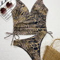 New Leopard Tankini V Neck Bikini Female Swimsuit Women | SAMAG