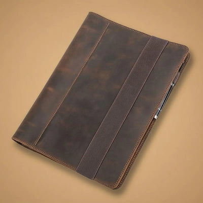 Refillable Business Padfolio Vintage & Design A4 Leather | SAMAG