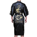 Sexy Men Satin Silky Chinese Dragon Kimono Bathrobe Pajamas Sleepwear Gown Bath Robes Man Fashion Nightgown