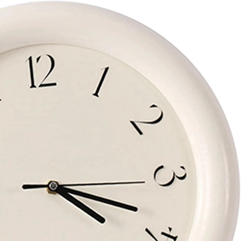 Wall Clock Non Ticking Rustic Modern Decorative Clock Round Time Clock Small Clock for Bathroom Office Bedroom Study Home