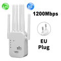 Kebidumei 1200Mbps Wireless WiFi Repeater WIFI Extender Signal Booster 2.4G 5G Dual-band Network 802.11ac WiFi Amplifier Router