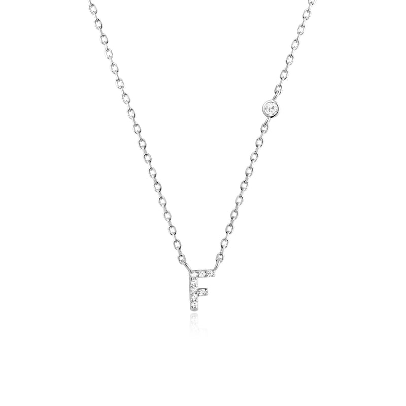 ANDYWEN 925 Sterling Silver Gold Small 26 Letters A- Z Zircon CZ Pendant Monogram Necklace Me 2020 Initial Alphabet M A Jewelry