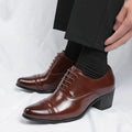 Trendy Men's Casual Black Brown Lace Up Oxford Cuban Shoes Gentleman Business Flats Dress Homecoming Footwear Zapatos Hombre