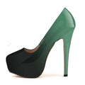 Women Sexy Pumps Stilettos 14cm Super High Heels Round Toes Platform Thin Heel NightClub Party Dress Red Wedding Shoes Big Size