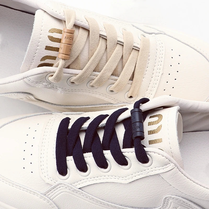 New 1 Pair Elastic Laces Without Ties Capsule Buckle Shoelace Sneakers Flat Shoe No Tie Shoelaces Kids Adult Shoes Accessories