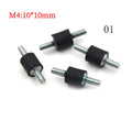 4pcs/lot Anti Vibration Silentblock Boat Car Bobbin  Rubber Mounts Male Tools M4 M5 M6 M8 Rubber Mounts Shock Damper