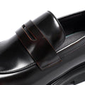 Men's Genuine Leather Glossy Loafers Wide Feet Big Size Summer British Style Round Toe Big Head Formal Casual Dress Shoes