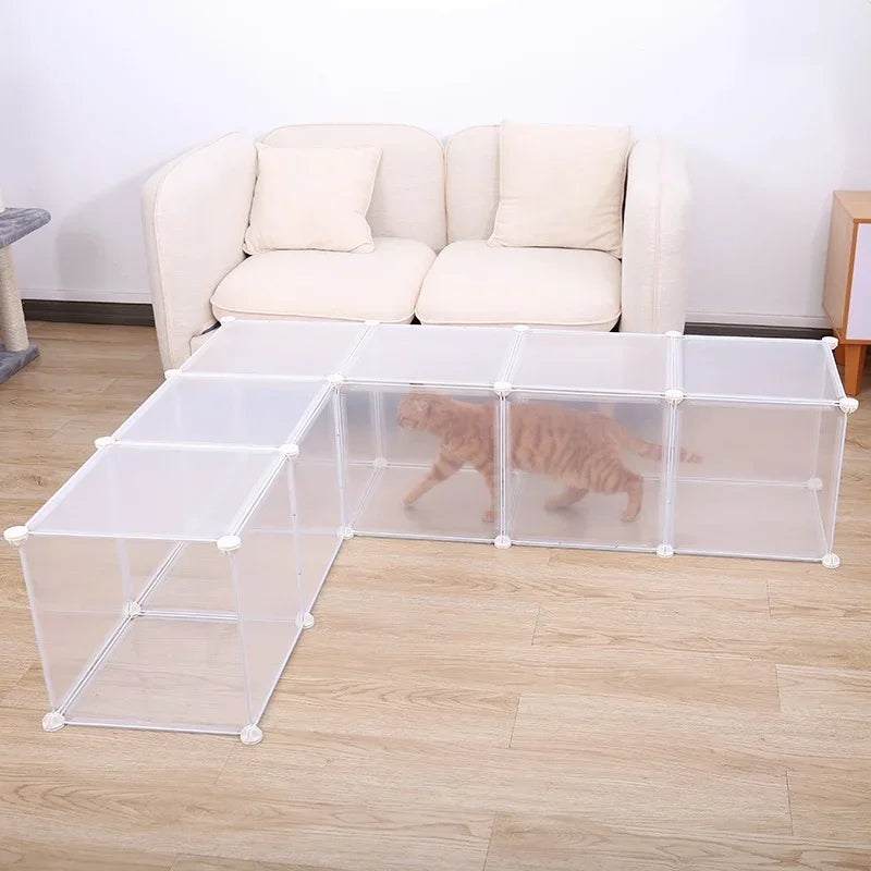 Small Animal Cage Foldable Pet Dogs Playpen Crate Fence Puppy Kennel House Exercise Training Cage Puppy Kitten Space Dog Supplie