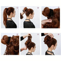 Messy Bun Hair Piece Curly Wavy Hair Bun Scrunchies Extensions Long Ponytail Extensions Ponytail DIY Wrap Around Bun Hair