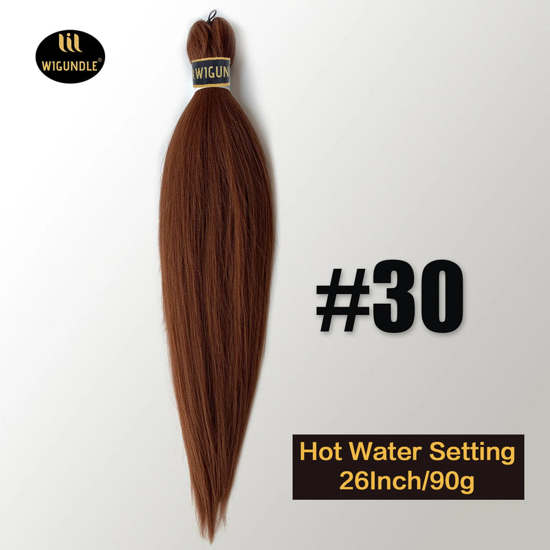 Kanekalon 26inch Hot Water Set Pre Stretched Jumbo Braiding Hair Box Twist Braids Synthetic Hair Extensions For Women Soft Yaki